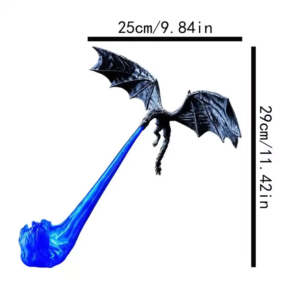 Light-Up Dragon Fire Bookshelf Lamp