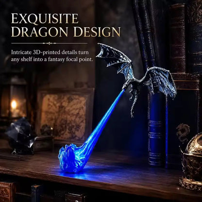 Light-Up Dragon Fire Bookshelf Lamp