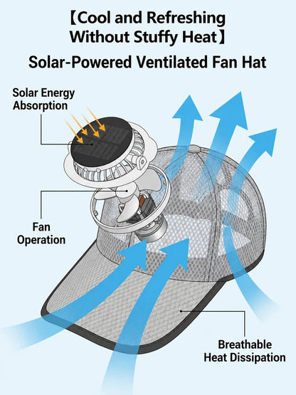 BreezeCool Solar Fan Cap