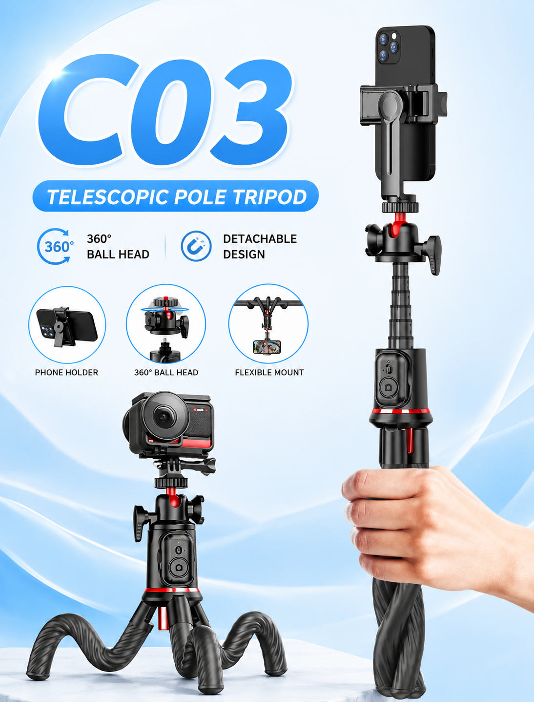 Flexible Octopus Tripod